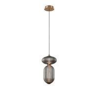 Luminosa Lighting Luminosa Nico 35Cm Slim Pendant Ceiling Light Black, Antique Brass, Gold 3000K Warm White 2Xled