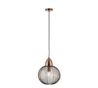 Endon Nicola 1 Light Ceiling Wire Pendant Antique Copper, E27 - 68987