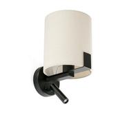 Luminosa Lighting Luminosa Nila Reading Light Matt Black With Off White Shade