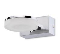 Luminosa Lighting Luminosa Nimbus Wall Lamp 1 Light 5W Led 3000K, 450Lm, Polished Chrome/frosted Acrylic