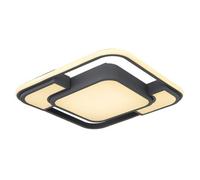 Luminosa Lighting Luminosa Nirra 42Cm Integrated Led Semi Flush Ceiling Light Graphite Led 3000K