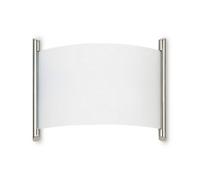 Luminosa Lighting Luminosa Niza Flush Wall Fixture Satin Nickel E27 60W 970Lm
