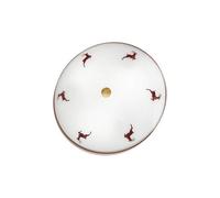 Luminosa Lighting Luminosa Nonna Cottage Style Glass Patterned Flush Ceiling Lamp, 2X E14