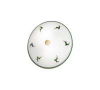 Luminosa Lighting Luminosa Nonna Cottage Style Glass Patterned Flush Ceiling Lamp Antique Brass, 2X E14