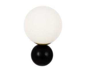 Luminosa Lighting Luminosa Nostalgia Modern Wall Lamp Matt Gold, Glass Shade