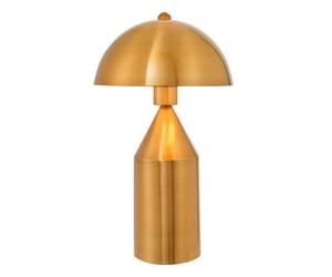 Luminosa Lighting Luminosa Nova Table Lamp Antique Brass Plate & Gloss White 1 Light Ip20 - E27