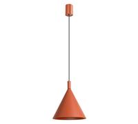 Luminosa Lighting Luminosa Nox 25Cm Dome Pendant Ceiling Light Red Ochre 1X E27