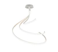 Luminosa Lighting Luminosa Nur Blanco Xl Semi Flush 80W Led 4000K, 6200Lm, Dimmable, White / Frosted Acrylic, 3Yrs Warranty