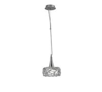 Luminosa Lighting Luminosa O2 Ceiling Pendant 1 Light E27 Large, Polished Chrome