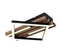 Luminosa Lighting Luminosa Obrien 33X31Cm Integrated Led Semi Flush Ceiling Light Matt Black Led 3000K