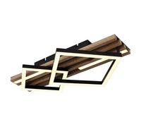 Luminosa Lighting Luminosa Obrien 48X31Cm Integrated Led Semi Flush Ceiling Light Matt Black 2X Led 3000K