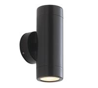 Luminosa Lighting Luminosa Odyssey Outdoor Wall Ip65 7W Satin Black Paint & Clear Glass 2 Light Dimmable Ip65 - Gu10
