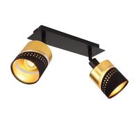 Luminosa Lighting Luminosa Or Twin Ceiling Spotlight Matt Black 2X E14