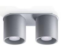 Luminosa Lighting Luminosa Orbis 2 Light Suface Mounted Downlight Grey, Gu10