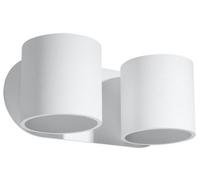 Luminosa Lighting Luminosa Orbis Twin Round Up & Down Wall Lamp White G9