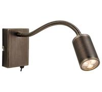 Firstlight Products Orion LED Flexi Wall Light (Switched), Metal, 4 W, Bronze
