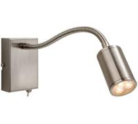 Netlighting Orion Led 3 Light Flexi Indoor Wall Spotlight (Switched) Brushed Ste