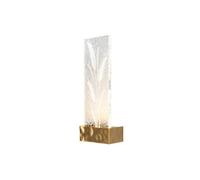 Luminosa Lighting Luminosa Ornate Modern Integrated Led Wall Lamp Brass 3000K 50Lm Acrylic Shade