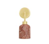 Luminosa Lighting Luminosa Osier Wall Light Red Iron, Satin Brass