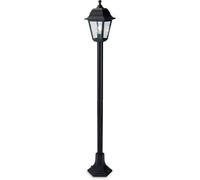 Luminosa Lighting Luminosa Oslo 1 Light Post Lantern Black Resin Ip44, E27