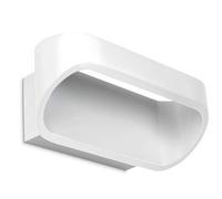 Leds-C4 Oval - LED 1 Light Up & Down Small Wall Light White