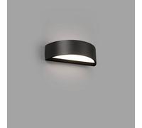 Luminosa Lighting Luminosa Oval Outdoor Led Dark Grey Up Down Wall Light 10W 3000K Ip65