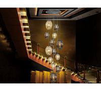 Luminosa Lighting Luminosa Ovila Modern Cluster Drop 13 Light Led Pendant Light, Oval Smoke & Cognac Shades - Uk Stock