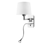 Leds-C4 Oxford - LED 2 Light Indoor Wall Light Chrome with Reading, E27