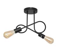 Luminosa Lighting Luminosa Oxford Multi Arm Semi Flush Ceiling Light Black 38Cm