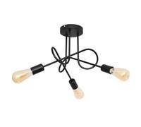 Netlighting Oxford Multi Arm Semi Flush Ceiling Light Black 50cm Netlighting Black