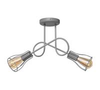 Luminosa Lighting Luminosa Oxford Multi Arm Semi Flush Ceiling Light Grey 41Cm