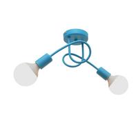 Luminosa Lighting Luminosa Oxford Multi Arm Semi Flush Ceiling Light Turquoise 38Cm