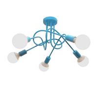 Oxford Multi Arm Semi Flush Ceiling Light Turquoise 50cm Netlighting Turquoise One Size