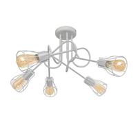 Oxford Multi Arm Semi Flush Ceiling Light White 64cm Netlighting White One Size