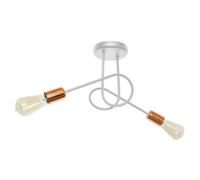 Oxford Multi Arm Semi Flush Ceiling Light White Copper 38cm Netlighting White One Size
