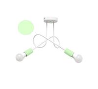 Luminosa Lighting Luminosa Oxford Multi Arm Semi Flush Ceiling Light White, Minth 38Cm