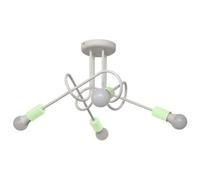 Luminosa Lighting Luminosa Oxford Multi Arm Semi Flush Ceiling Light White, Minth 44Cm