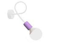 Oxford Wall Lamp White Purple 25cm Netlighting White One Size
