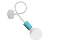 Luminosa Lighting Luminosa Oxford Wall Lamp White, Turqouise 25Cm