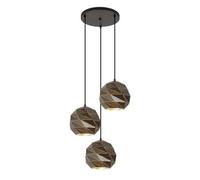 Luminosa Lighting Luminosa Palermo Modern 3 Light Cluster Pendant Ceiling Light, E27