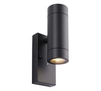 Luminosa Lighting Luminosa Palin Outdoor Up Down Wall Lamp 2 Light Anthracite Grey Ip44
