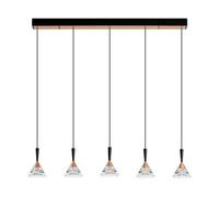 Luminosa Lighting Luminosa Paluz Bar Pendant Ceiling Light Rose Gold, Matt Black Triac Dimmable Led 30W 1558Lm 3000K