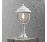 Luminosa Lighting Luminosa Parma Outdoor Modern Gate Post Pedestal Matt White, Ip43