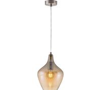 Nowa Paso hanging light made of glass, 1-bulb, amber