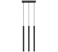 Luminosa Lighting Luminosa Pastelo 3 Light Staight Bar Drop Pendant Black, G9