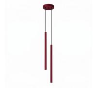 Luminosa Lighting Luminosa Pastelo Cluster Pendant Ceiling Light Burgundy 2X G9