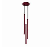 Luminosa Lighting Luminosa Pastelo Cluster Pendant Ceiling Light Burgundy 3X G9