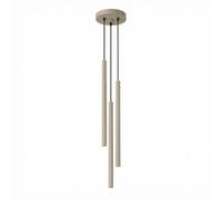 Luminosa Lighting Luminosa Pastelo Cluster Pendant Ceiling Light Taupe 3X G9