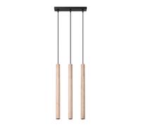 Luminosa Lighting Luminosa Pastelo Modern Bar Pendant Ceiling Light Wood 3X G9