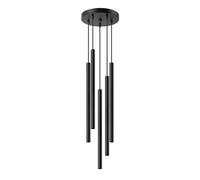 Luminosa Lighting Luminosa Pastelo Modern Cluster Pendant Ceiling Light Black 5X G9